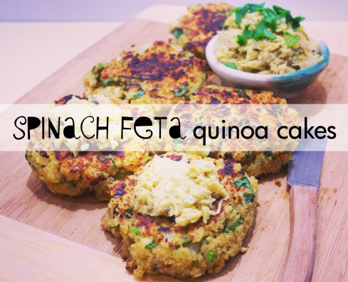 Spinach Feta Quinoa Cakes Recipe